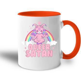 Queer Satan Baphomet Nicht-Binäre Geschlechtsflüssigkeit Queer Pride Tasse Zweifarbig - Geschenkecke