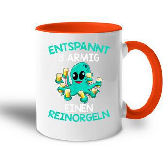 Relaxed Eight-Armed A Reinorgeln Saufen Party Malle Tasse Zweifarbig - Geschenkecke