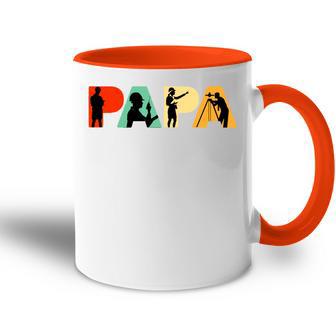 Retro-Bauingenieur Papa Stolzer Bauingenieur Papa Tasse Zweifarbig - Geschenkecke