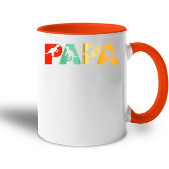 Retro Dinosaurier Papa Lustiger Papa Dinosaurierater Kapuzenjacke Tasse Zweifarbig - Geschenkecke