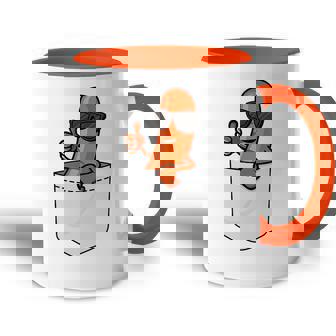 Saucisse Dans La Poche Saucisse Amusante Sur La Poitrine Accent Mug - Cadeauxyz