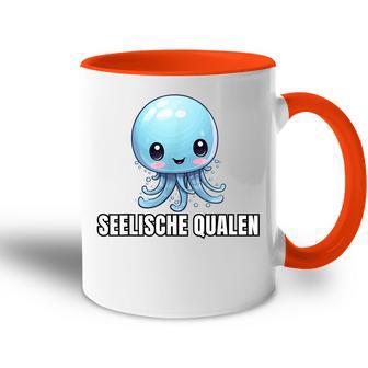 Seelische Qualen Seelische Quallen Lustiges Tasse Zweifarbig - Geschenkecke