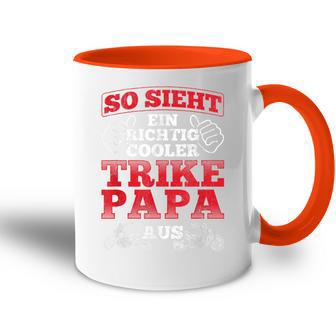 So Sieht Cooler Trike Papa Ausater Trike Tasse Zweifarbig - Geschenkecke