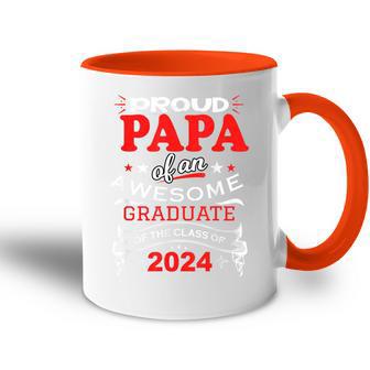 Stolzer Papa Einer Tollen Graduate Class Of 2024 Tasse Zweifarbig - Geschenkecke