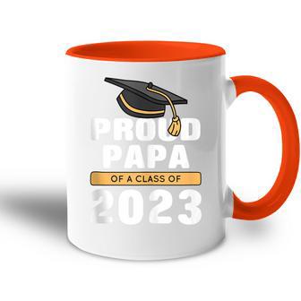 Stolzer Papa Eines Absolventen Der Klasse 2023 Senior 23 Gra Tasse Zweifarbig - Geschenkecke