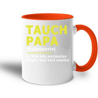 Tauch Papa Tasse Zweifarbig - Geschenkecke