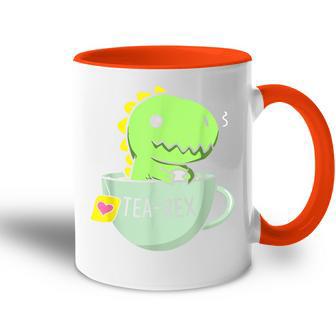 Tea Rex Niedlicher Dinosaurier Tyrannosaurus Rex In Einer Tasse Tasse Zweifarbig - Geschenkecke