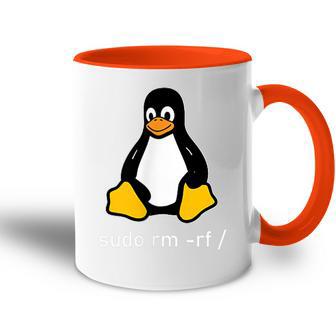 Tux Linux Penguin Sudo Rm -Rf Computer Science Tasse Zweifarbig - Geschenkecke