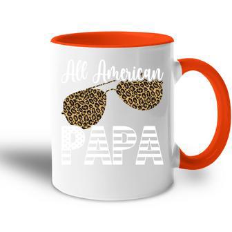 Vatertag Alle Amerikanischen Papa Leopard Sonnenbrillen Tasse Zweifarbig - Geschenkecke