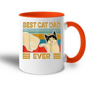 Vintage Best Cat Dad Ever Bump Fit Tasse Zweifarbig - Seseable