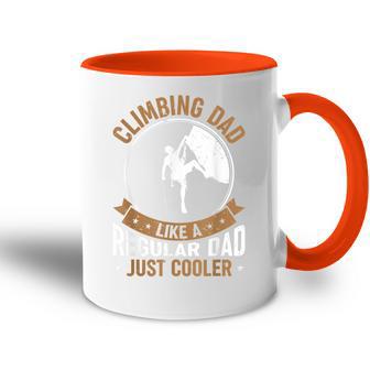 Vintage Climbing Dad Bouldering Climber Rock Climbing Dad Tasse Zweifarbig - Geschenkecke