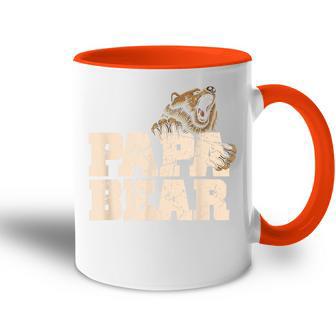 Vintage Papa Bär Familieatertag Papa Tasse Zweifarbig - Geschenkecke