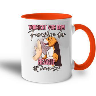 Vorsichtor Dem Frauchen Beagle Tasse Zweifarbig - Geschenkecke