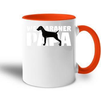 Weimaraner Geschenk Für Hund Papa Weimaraner Papa Tasse Zweifarbig - Geschenkecke