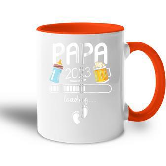 Werdende Papa Geschenk Für Werdendeater Papa 2023 Loading Kapuzenjacke Tasse Zweifarbig - Geschenkecke