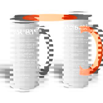 Work Bestie Definition Description Accent Mug - Regaloses