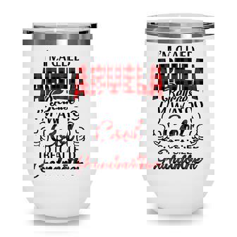 Abuela Grandma Gift Im Called Abuela Because Im Too Cool To Be Called Grandmother Wine Tumbler - Seseable