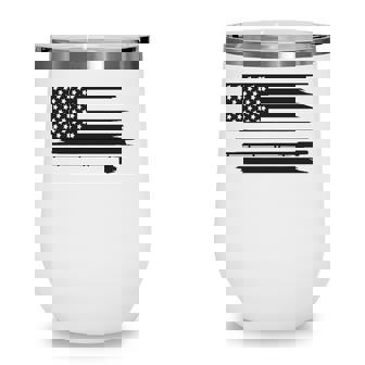 American Flag Fishing Clothing - Fishing Wine Tumbler - Seseable