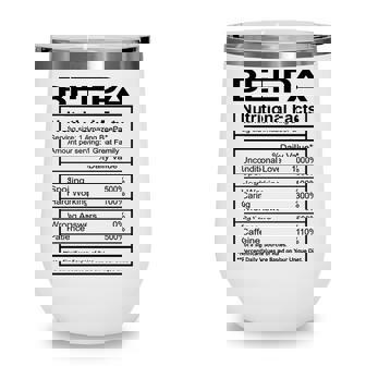 Beepa Grandpa Gift Beepa Nutritional Facts Wine Tumbler | Seseable CA