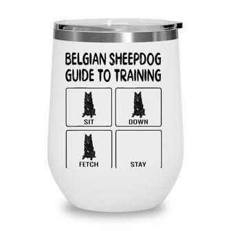 Belgian Sheepdog Guide To Training Dog Obedience Wine Tumbler - Seseable