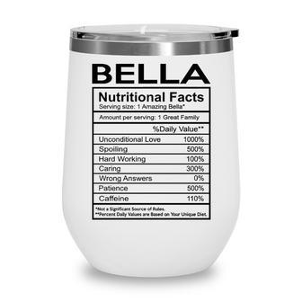 Bella Grandma Gift Bella Nutritional Facts Wine Tumbler - Seseable