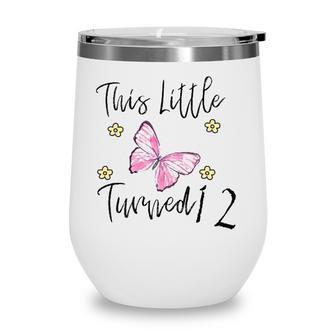 Butterfly Themed Birthday Party Gift For A 12 Years Old Wine Tumbler - Seseable