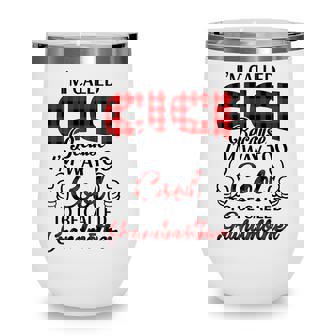 Cici Grandma Gift Im Called Cici Because Im Too Cool To Be Called Grandmother Wine Tumbler - Seseable