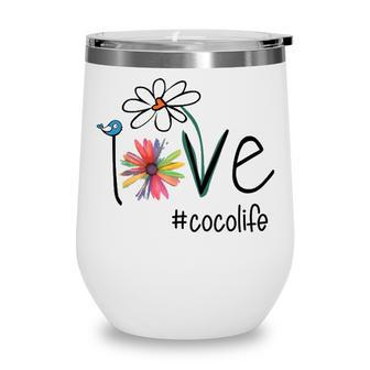 Coco Grandma Gift Idea Coco Life Wine Tumbler - Seseable