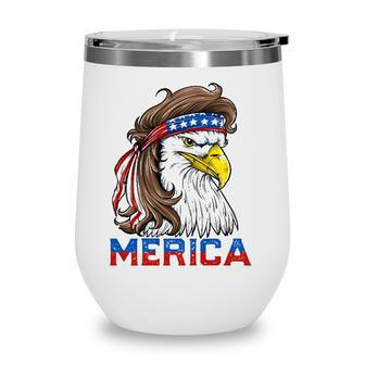 Eagle Mullet 4Th Of July American Flag Merica Usa Essential Wine Tumbler - Seseable