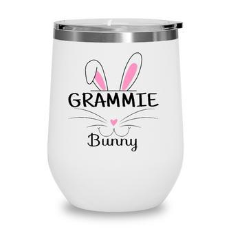 Family Matching Grammie Bunny Graphic Easter Costume Grammie Wine Tumbler - Seseable