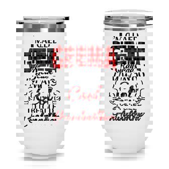 Geema Grandma Gift Im Called Geema Because Im Too Cool To Be Called Grandmother Wine Tumbler - Seseable