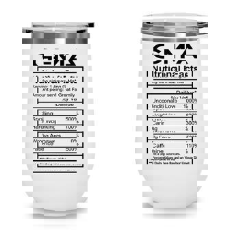 Gma Grandma Gift Gma Nutritional Facts Wine Tumbler | Seseable CA
