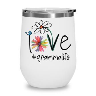 Gramma Grandma Gift Idea Gramma Life Wine Tumbler - Seseable