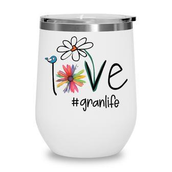 Gran Grandma Gift Idea Gran Life Wine Tumbler - Seseable