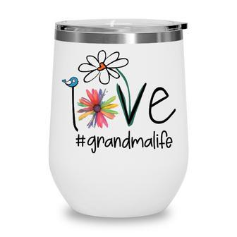 Grandma Gift Idea Grandma Life Wine Tumbler - Seseable