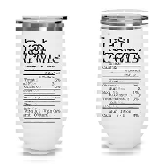 Hash Browns Nutrition Facts Funny Thanksgiving Christmas Wine Tumbler - Seseable