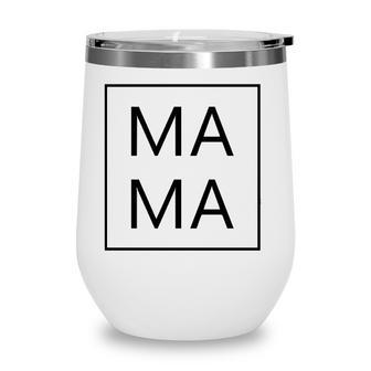Mama First Mothers Day New Mom Gifts Dada Family Matching Wine Tumbler - Seseable
