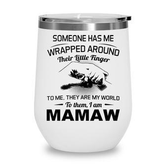 Mamaw Grandma Gift To Them I Am Mamaw Wine Tumbler - Seseable