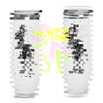 Mardi Grawrrex Toddler Kids Mardi Gras Boys Gift Costume Wine Tumbler - Seseable