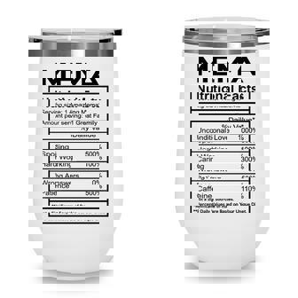 Mema Grandma Gift Mema Nutritional Facts Wine Tumbler | Seseable CA