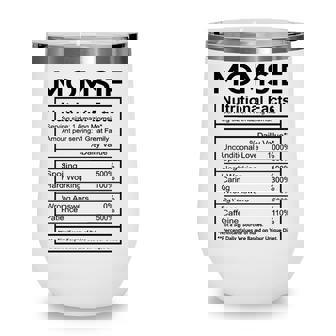 Momsie Grandma Gift Momsie Nutritional Facts Wine Tumbler | Seseable CA