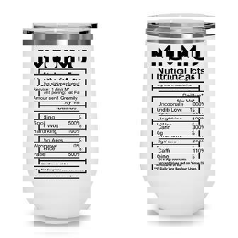 Mumu Grandma Gift Mumu Nutritional Facts Wine Tumbler | Seseable CA