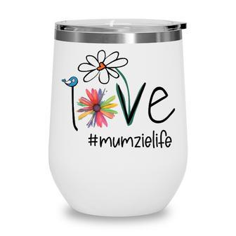 Mumzie Grandma Gift Idea Mumzie Life Wine Tumbler - Seseable