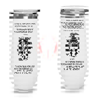 Religious Christian Bible Verse Gifts Sayings I Am The Storm Wine Tumbler - Seseable