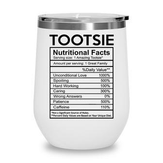 Tootsie Grandma Gift Tootsie Nutritional Facts Wine Tumbler - Seseable