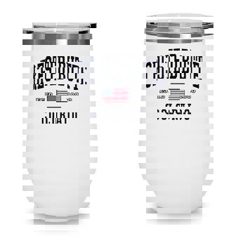 Usa Flag Stars & Stripes Crested Butte Colorado Wine Tumbler - Seseable