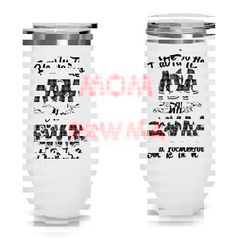 Womens I Have Two Titles Mom And Pawmamama Aunt Grandma Tee Wine Tumbler - Seseable