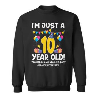 10 Leap Day 2024 40 Years Old Birthday Leap Year Feb 29Th Sweatshirt - Seseable
