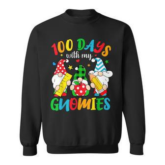 100 Days With My Gnomies Gnome 100 Days Of School Brighter Sweatshirt - Seseable