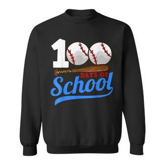 100 Days Of School Baseball 100Th Day Sweatshirt - Monsterry CA